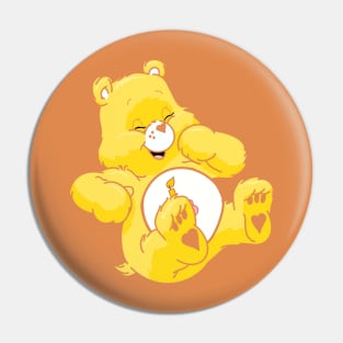 Birthday Bear Laughing Pin