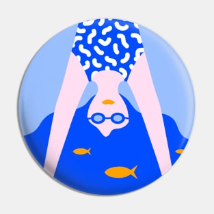 Head in the sea Pin