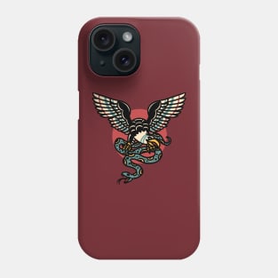 eagle and snake tattoo Phone Case