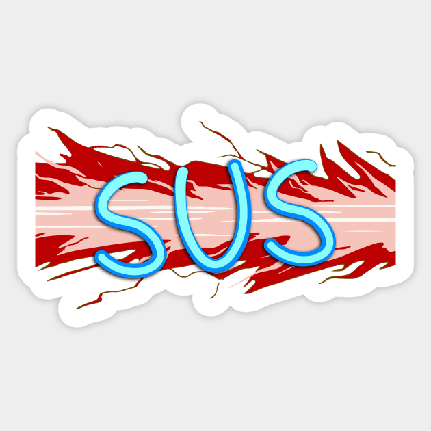 Red Sus - Among Us Game - Sticker