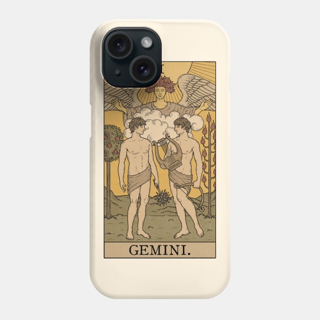 Gemini Tarot Card Phone Case by thiagocorrea