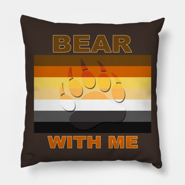 BEAR WITH ME INVISIBLE Pillow by WarrenDMS