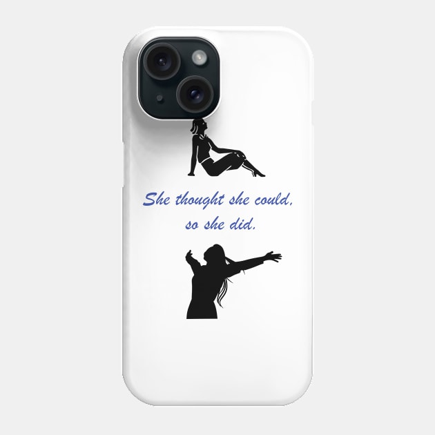 Inspirational quote for females Phone Case by vwagenet