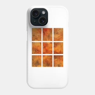 Nature's Colours in Warm Red and Orange Abstract Art Phone Case