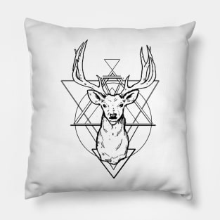 Geometric Deer Pillow