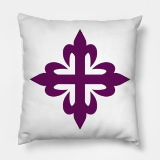 Florented cross (purple) Pillow