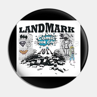 2017-LandmarkComicBookClub Logo Pin