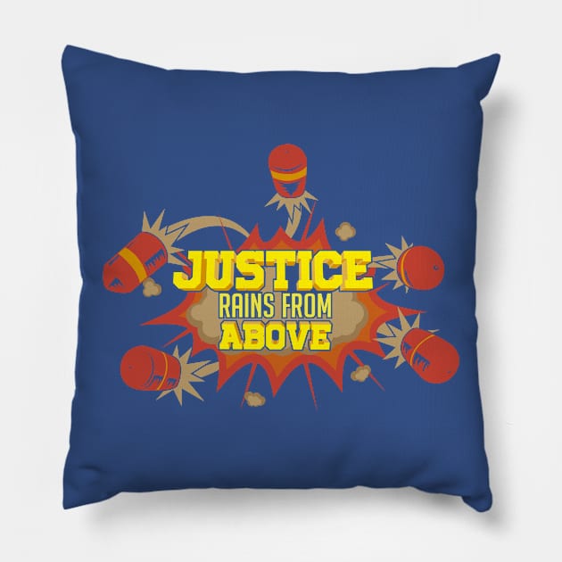 Justice from above Pillow by yeyitoalba