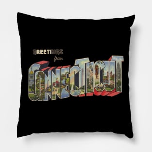 Greetings from Connecticut Pillow