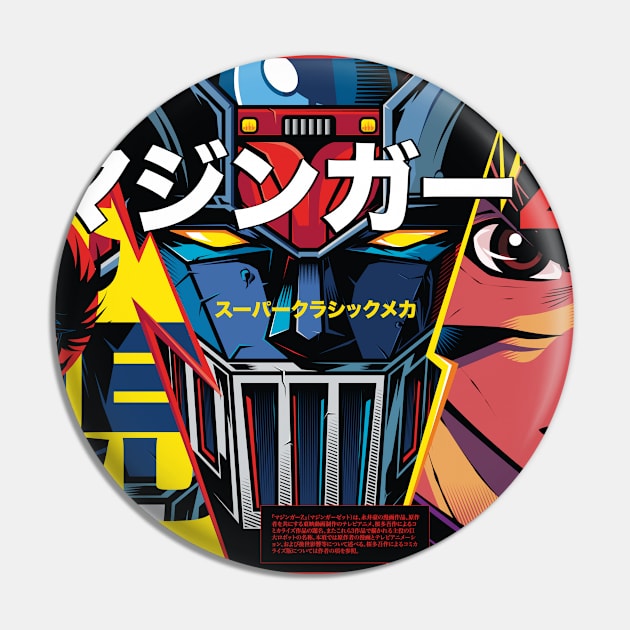 Mazinger Set Pin by Evil Never Wins