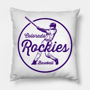 Vintage Rockies Pillow