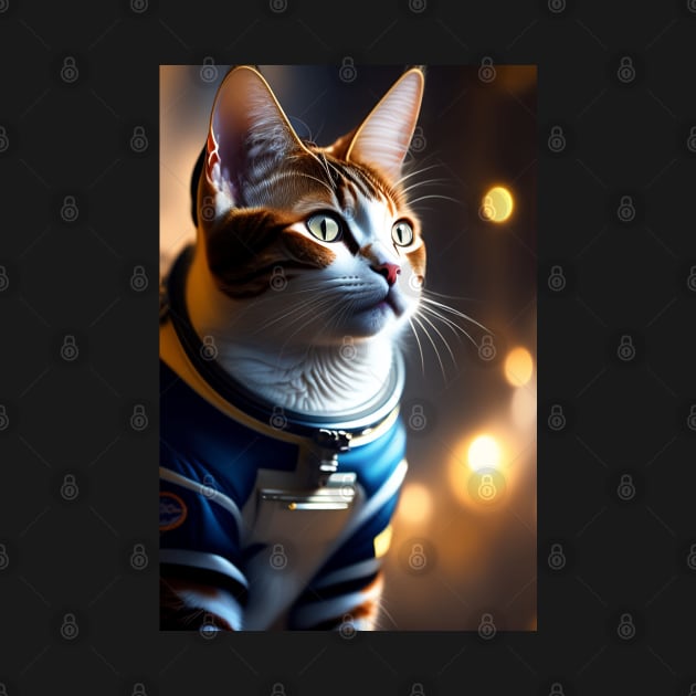 StarStruck Cat in a Spacesuit by Prints Charming