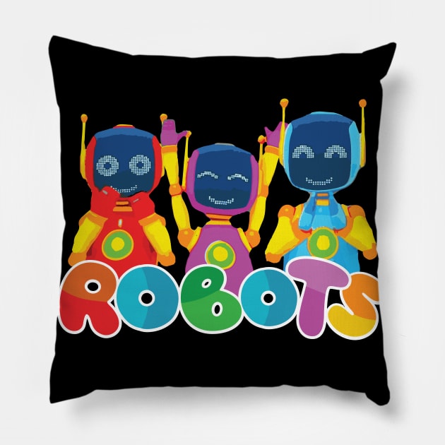 LEO the truck Robots Pillow by cowtown_cowboy