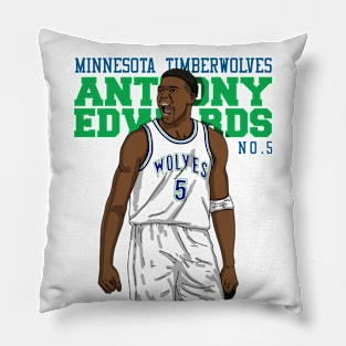 Anthony Edwards Comic Style Pillow