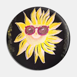 A Fanny Sunflower Pin