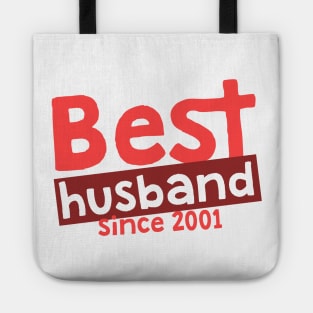 'Best Husband Since 2001' Sweet Wedding Anniversary Gift Tote