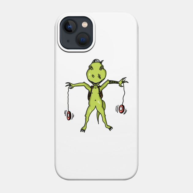 Yoyo Green T-Rex Piercing Funny Dinosaur - Piercing - Phone Case