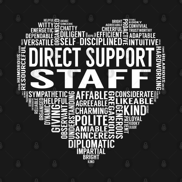 Direct Support Staff Heart by LotusTee