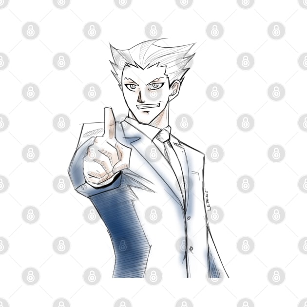 the super lawyer ace attorney in ecopop wallpaper by jorge_lebeau