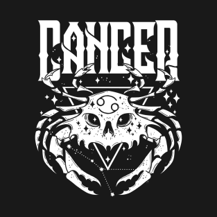 CANCER Hearth Kitchen Witch Shirt Skull constellation T-Shirt
