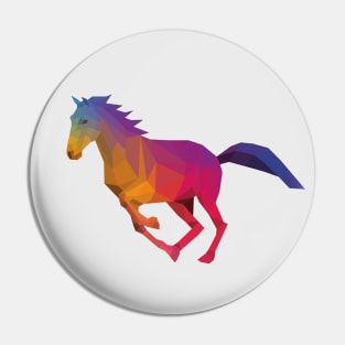 Rainbow Horse Pin