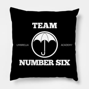 team number six - umbrella academy Pillow