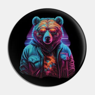 Brown bear Pin