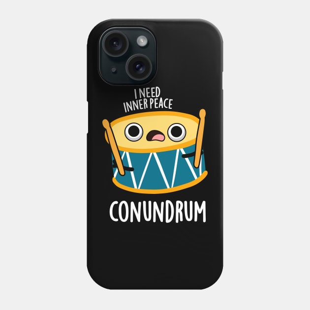 Conumdrum Cute Duummer Drum Pun Phone Case by punnybone