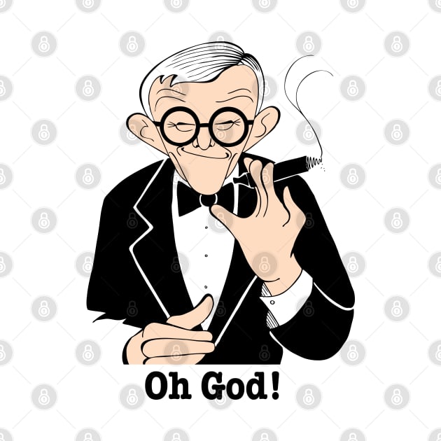 George Burns classic comedian by cartoonistguy