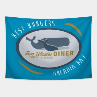 Two Whales Diner Shirt Tapestry