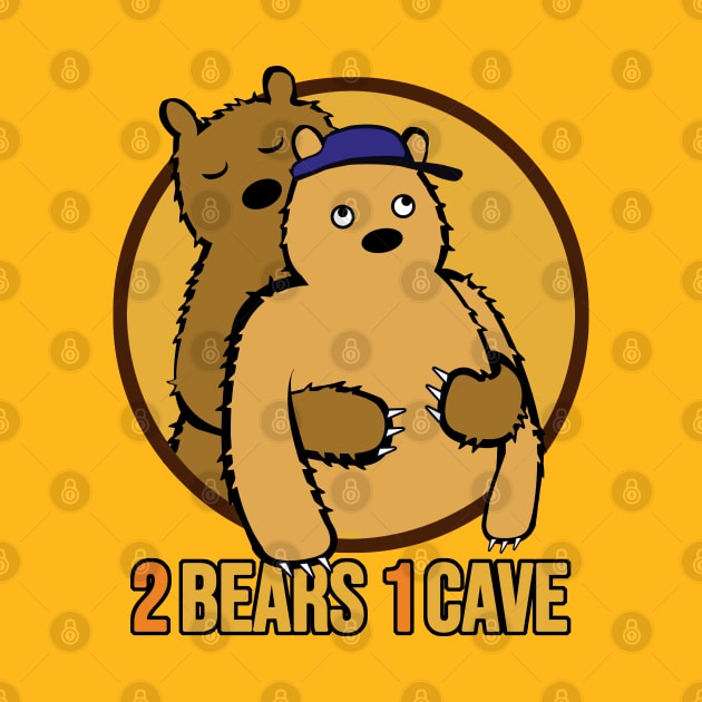 2 bears hugging by Brash Ideas