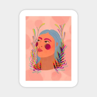 Female portrait Magnet