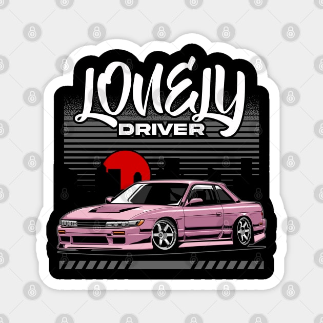 Silvia S13 (Lonely Driver) Magnet by squealtires