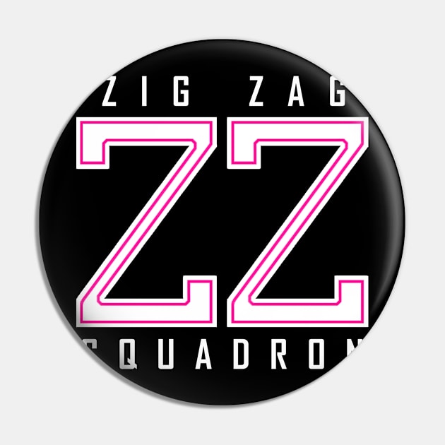 Zig Zag Squadron Pin by jamacfarlane