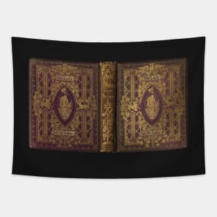 Lady Of the Lake Vintage Book Cover Tapestry