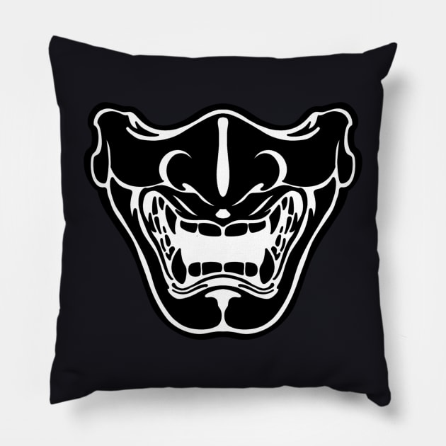 Japanese mask Pillow by Matross art