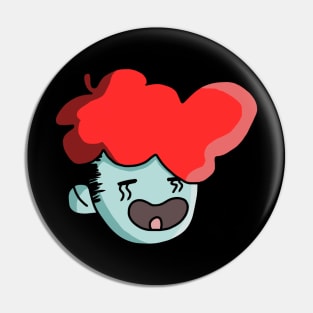 Fluffy Hair Doodle Pin