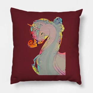 Abstract Unicorn Pillow