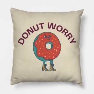 donut worry - funny puns Pillow