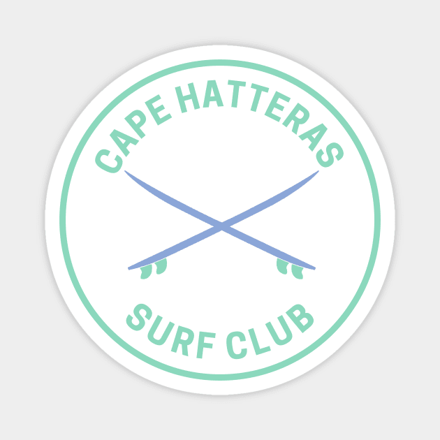 Vintage Cape Hatteras Surf Club Magnet by fearcity