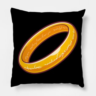 Gold Ring Cartoon Pillow