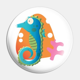 Seahorses Pin