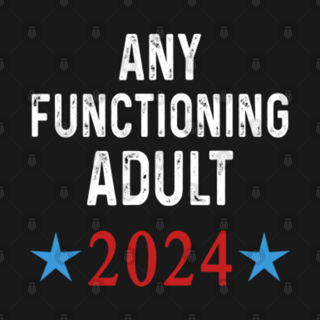 Any Functioning Adult 2024 Election 2024 TShirt TeePublic