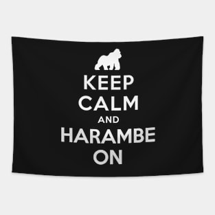 KEEP CALM AND HARAMBE ON Tapestry