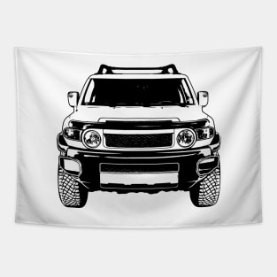 FJ Cruiser Sketch Art Tapestry