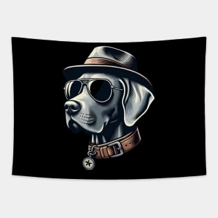 Funny Weimaraner with Sunglasses Tapestry