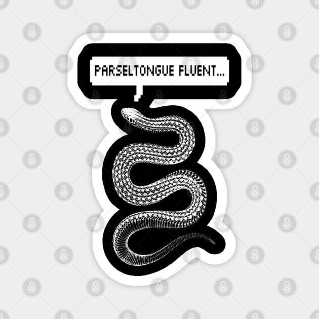 Parseltongue fluent Magnet by Blacklinesw9