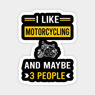 3 People Motorcycling Motorcycle Motorbike Motorbiker Biker Magnet