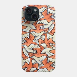 Birds tessellation bird watching camouflage Phone Case