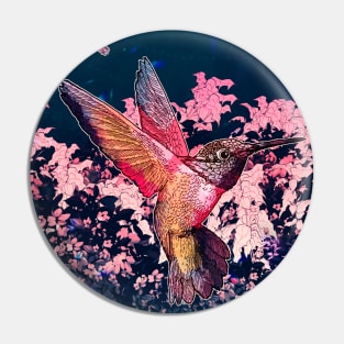 Hummingbirds Pin